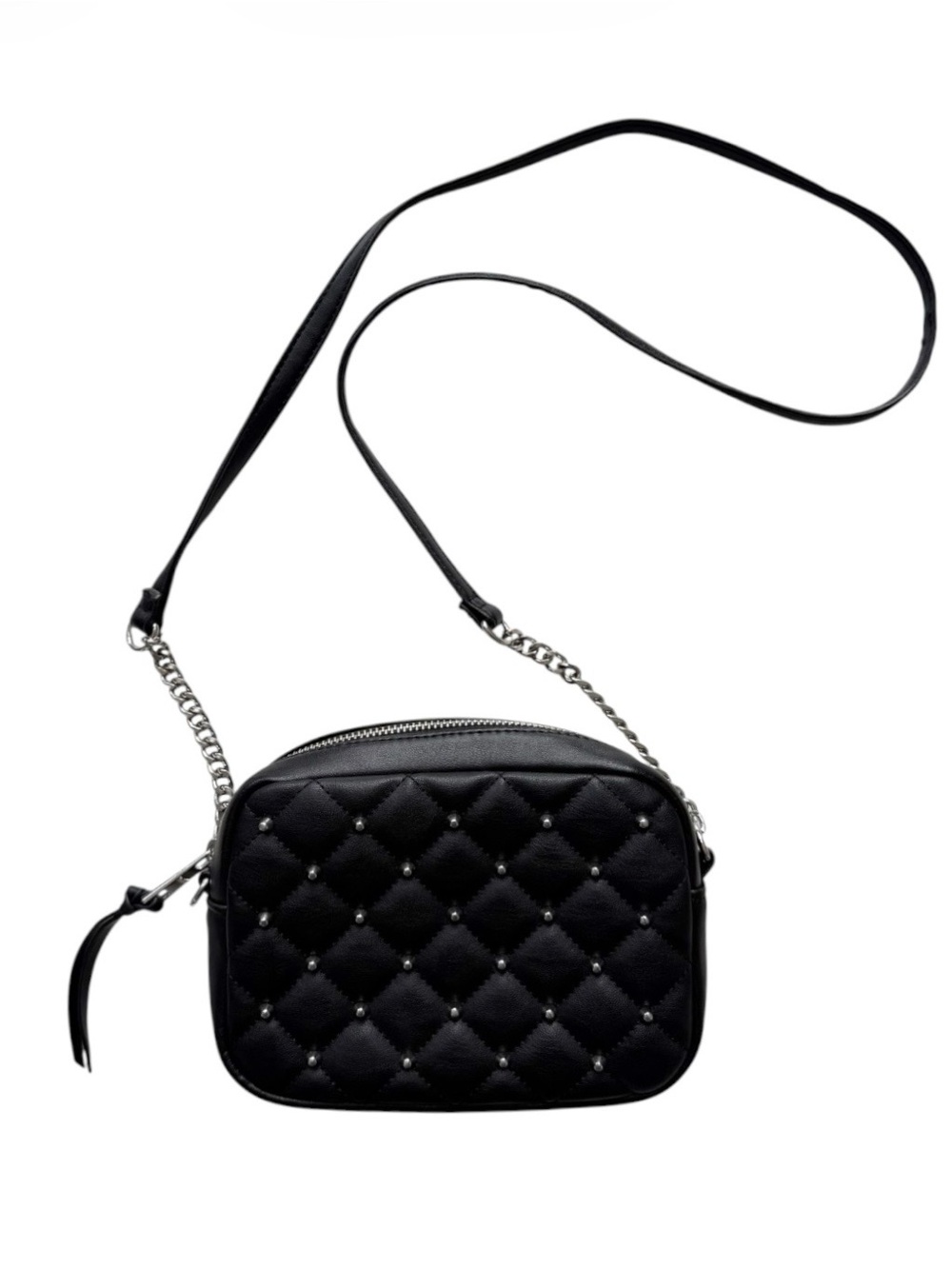 Rebecca Minkoff Black Studded Leather Crossbody Bag - Picture 2 of 7